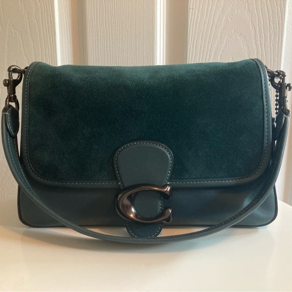 Coach Soft Tabby Leather Shoulder Bag (Green)